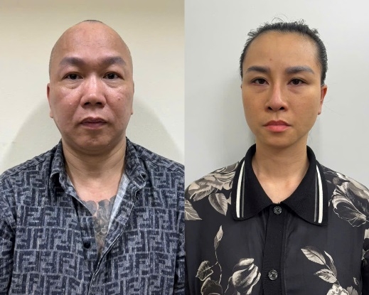 2 vợ chồng Trần Trung và Hoàng Thu Trang. Ảnh: CQCA