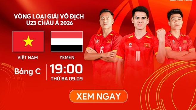 Link xem trực tiếp trận U23 Việt Nam - U23 Yemen lúc 19h00 ngày 9/9
