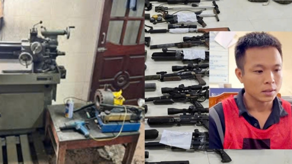 Thủ đoạn của nam thanh niên 9X cầm đầu đường dây chế tạo, mua bán vũ khí số lượng "khủng"