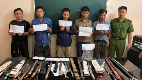 Triệt xóa ổ nhóm 5 đối tượng có nhiều hành vi phạm tội