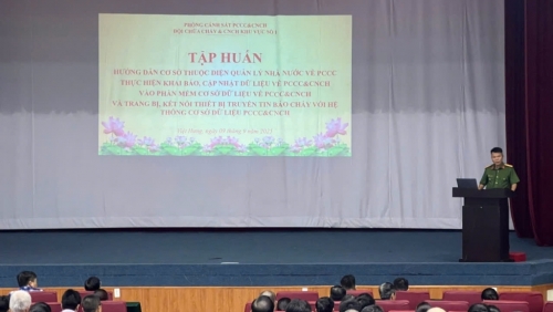 Xây dựng Cơ sở dữ liệu quốc gia về phòng cháy chữa cháy vì an toàn cộng đồng