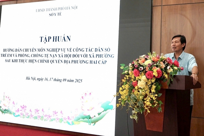 Hà Nội: tập huấn công tác dân số, trẻ em và phòng chống tệ nạn xã hội cho cán bộ xã, phường