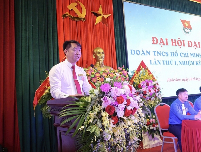 Đồng chí Trần Việt Thắng phát biểu chỉ đạo tại Đại hội. Ảnh: Biên Phạm