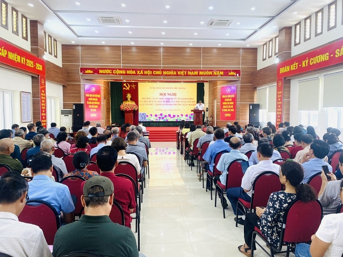Phường Phú Thượng đi đầu trong công tác tuyên truyền, phổ biến Nghị quyết số 203/2025/QH15