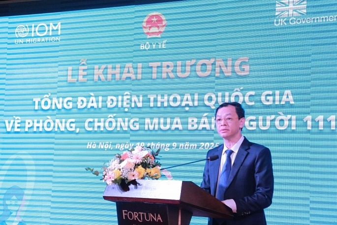 Khai trương Tổng đài điện thoại quốc gia về phòng, chống mua bán người