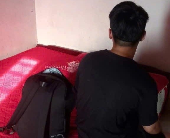 Công an xã Tuệ Tĩnh đã kịp thời xác định địa chỉ và đưa cháu C. về nhà an toàn