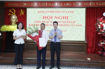 Công bố quyết định thành lập Đảng bộ Doanh nghiệp phường Cửa Nam