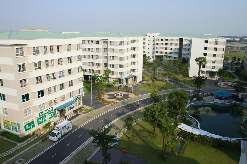 Khu nhà ở xã hội Đặng Xá II, huyện Gia Lâm, Hà Nội. Ảnh: Thanh Hải