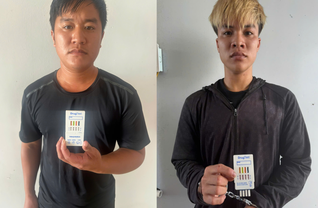 Hai đối tượng Đặng Quang Đạo và Đặng Văn Điển tại cơ quan công an. Ảnh: CQCA Hai đối tượng Đặng Quang Đạo và Đặng Văn Điển tại cơ quan công an. Ảnh: CQCA