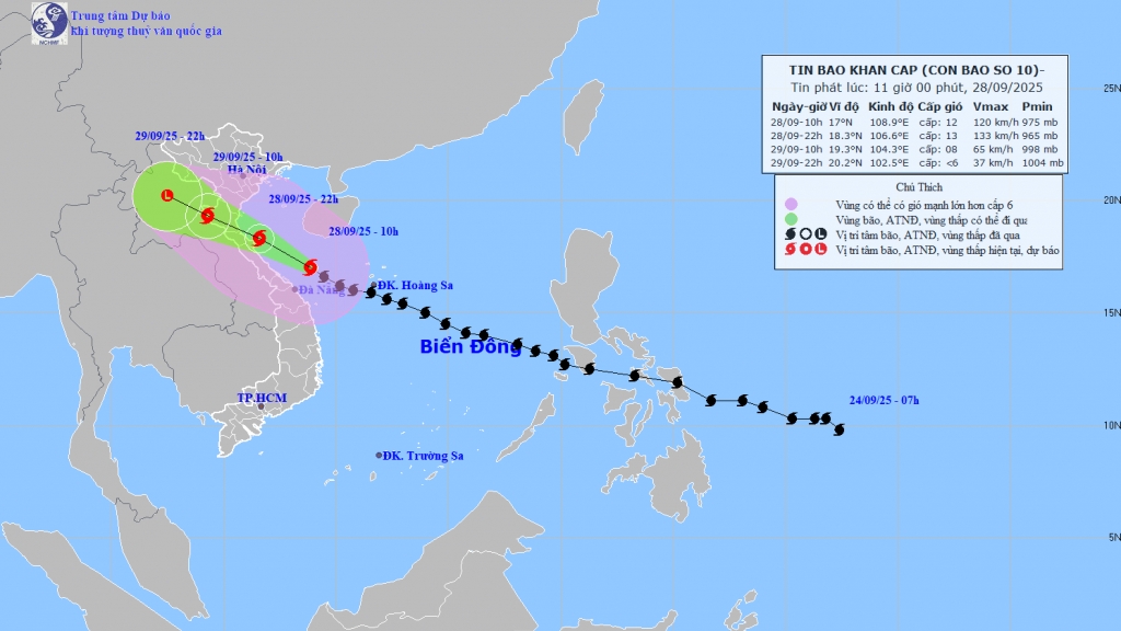 Bão số 10 gây ảnh hưởng nghiêm trọng đến giao thông đường bộ, đường sắt và hàng không