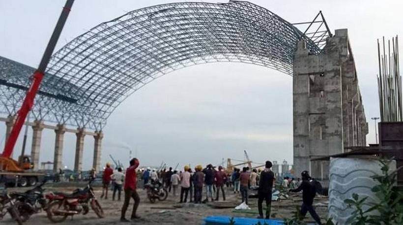 Sập giàn giáo tại công trình nhà máy nhiệt điện khiến 9 người thiệt mạng Sập giàn giáo tại công trình nhà máy nhiệt điện khiến 9 người thiệt mạng