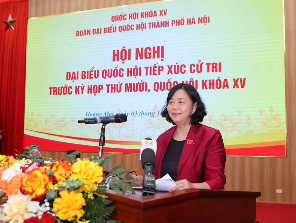 Tiếp thu đầy đủ kiến nghị của cử tri, Ủy viên Bộ Chính trị, Bí thư Thành ủy, Trưởng đoàn đại biểu Quốc hội TP Hà Nội Bùi Thị Minh Hoài khẳng định sẽ quyết liệt tháo gỡ vướng mắc trong cải tạo chung cư cũ