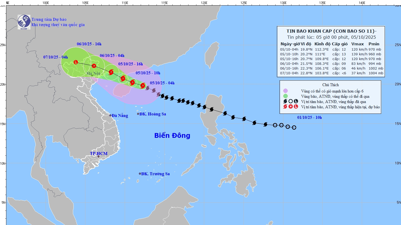 Triển khai đồng bộ các biện pháp ứng phó cơn bão số 11 - bão Matmo