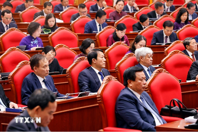 Các đại biểu dự Hội nghị lần thứ mười ba, Ban Chấp hành Trung ương Đảng khóa XIII. (Ảnh: Doãn Tấn/TTXVN)