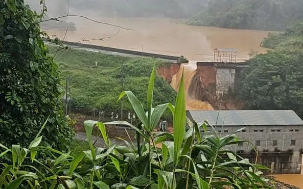 đập thủy điện Bắc Khê (Lạng Sơn) bị vỡ chiều 7/10/2025.