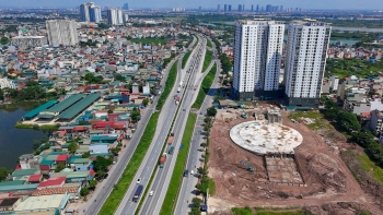 Toàn cảnh bến xe Yên Sở đang thành hình dự kiến hoạt động năm 2026