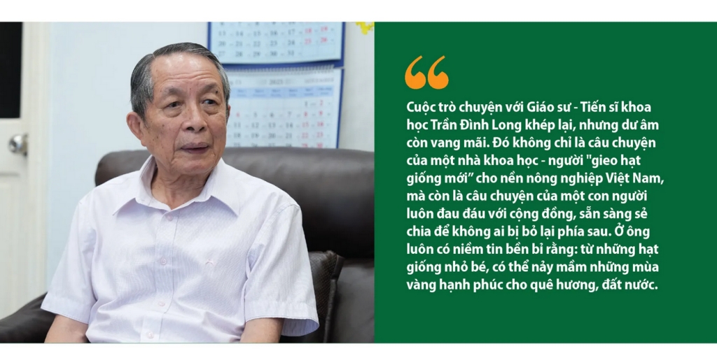 Nhà khoa học dành trọn cuộc đời tận hiến cho những vụ mùa bội thu