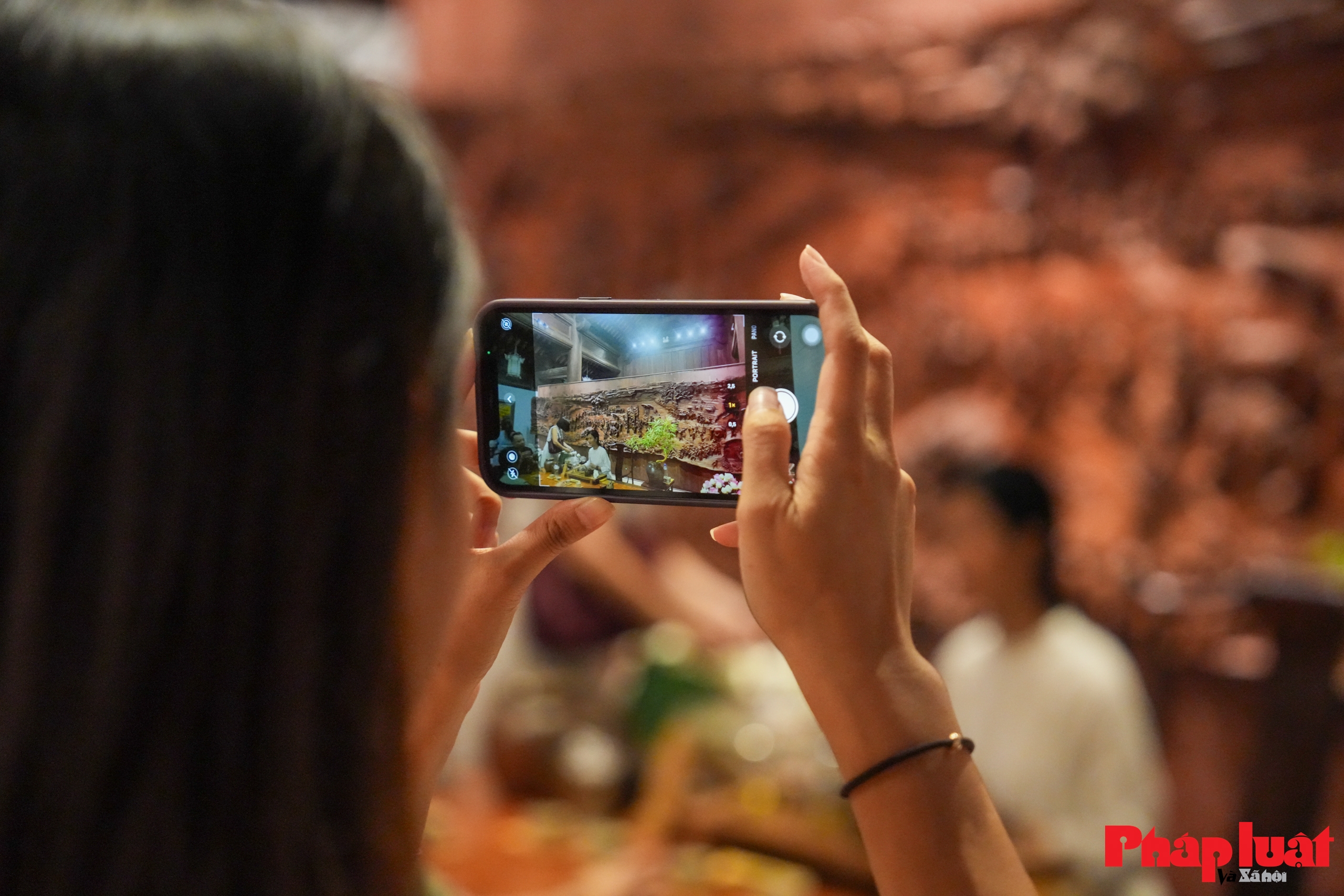 Cận cảnh bức tranh gỗ 