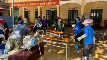 Thanh niên Hà Nội hỗ trợ Thái Nguyên, Lạng Sơn khắc phục hậu quả bão lũ