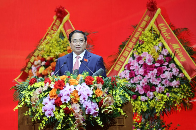 Đồng chí Phạm Minh Chính khẳng định, Đại hội là một sự kiện chính trị đặc biệt quan trọng của Đảng bộ Chính phủ - Ảnh: VGP/Nhật Bắc