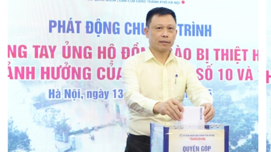 Báo Kinh tế & Đô thị chung tay ủng hộ đồng bào bị thiệt hại do ảnh hưởng của cơn bão số 10, 11