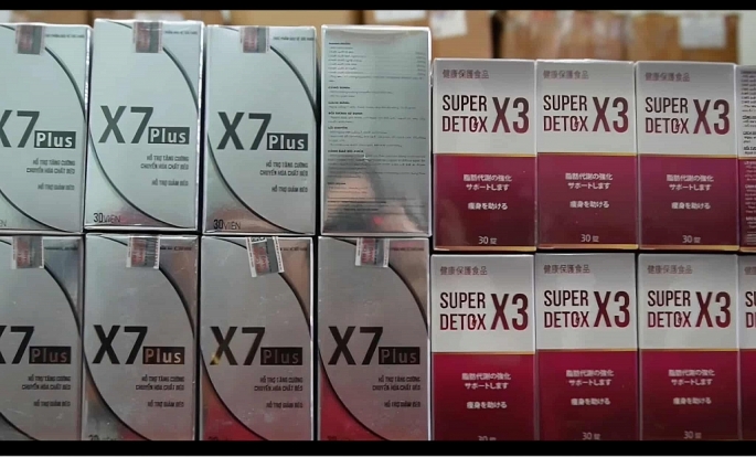 Sản phẩm X3, X7 có chứ chất cấm, Ảnh: CACC
