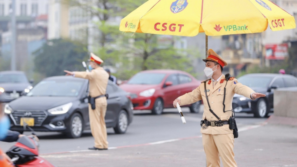 Phân luồng giao thông phục vụ Đại hội Đại biểu lần thứ XVIII Đảng bộ TP Hà Nội