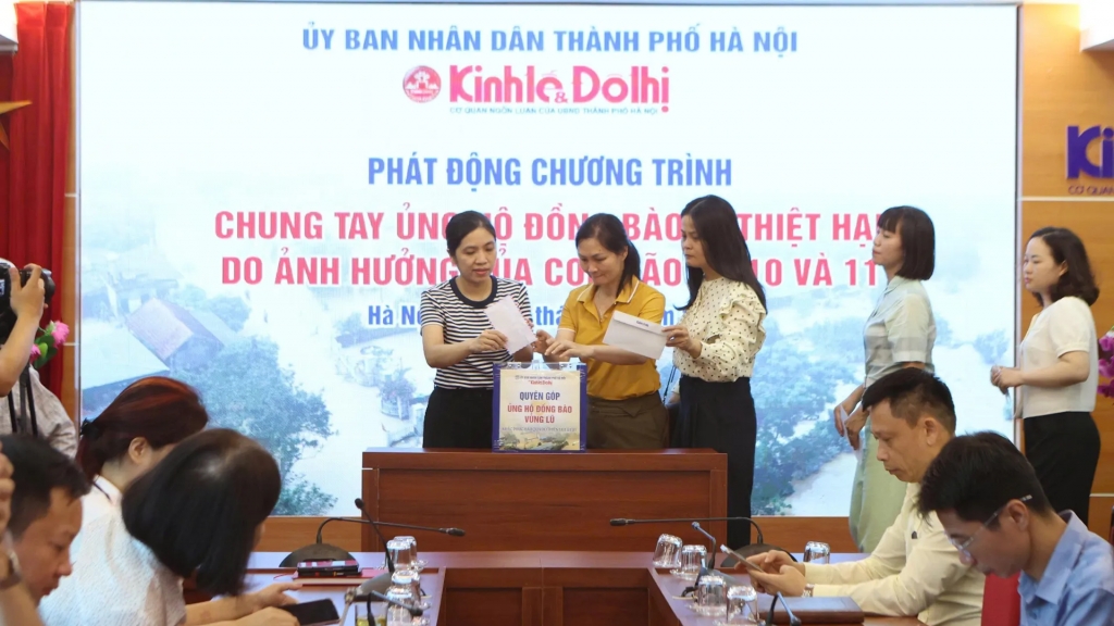 Báo Kinh tế và Đô thị kêu gọi ủng hộ Nhân dân các tỉnh, thành miền Bắc bị thiệt hại do Bão số 10, 11