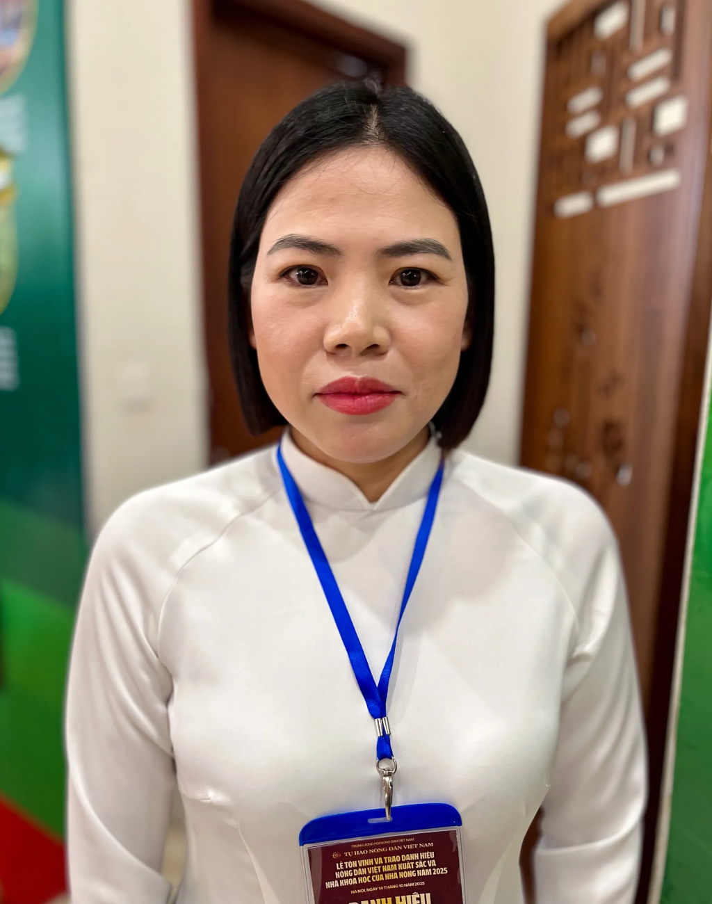 Nông dân Bùi Thị Hiếu.