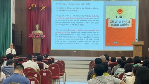 Tuyên truyền, phổ biến Luật Xử lý vi phạm hành chính năm 2025 cho cán bộ và Nhân dân