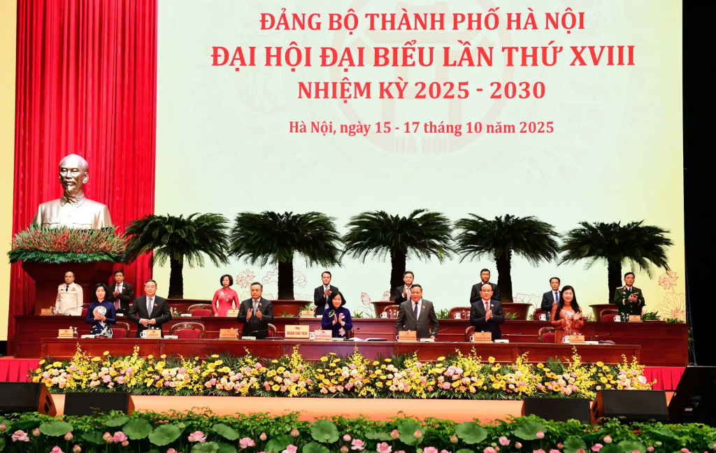 Đoàn Chủ tịch Đại hội. Ảnh: Thanh Hải