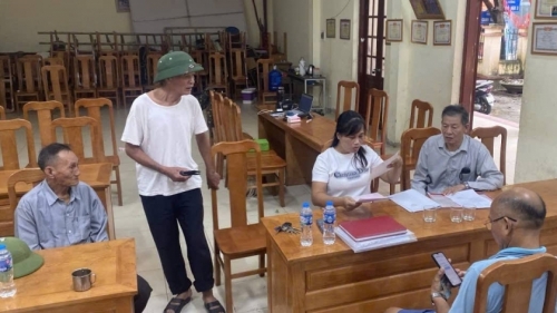 Xã Tây Phương đẩy nhanh tiến độ chiến dịch "Làm giàu, làm sạch" dữ liệu đất đai