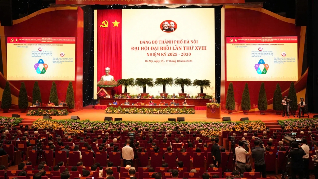 17 đồng chí được bầu vào Ban Thường vụ Thành uỷ Hà Nội khoá XVIII, nhiệm kỳ 2025 -2030