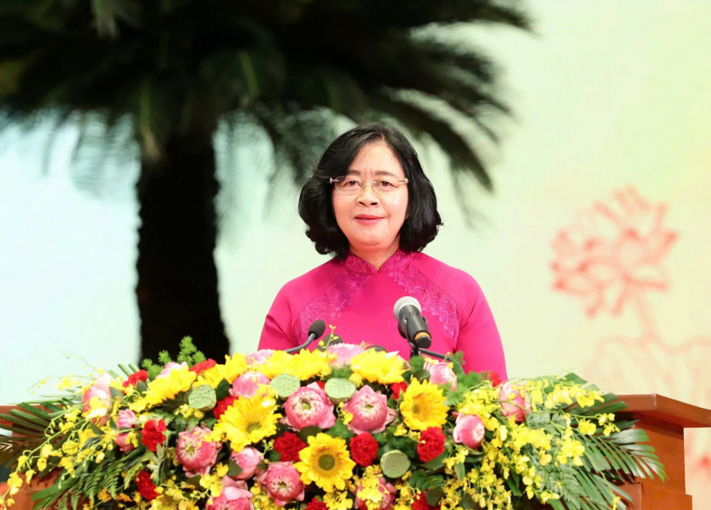 Đồng chí Bùi Thị Minh Hoài - Ủy viên Bộ Chính trị, Bí thư Thành ủy Hà Nội khóa XVII, Trưởng đoàn đại biểu Quốc hội thành phố giữ chức Bí thư Thành ủy Hà Nội khóa XVIII, nhiệm kỳ 2025-2030.