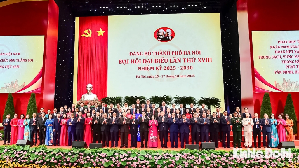 Bí thư Thành uỷ và 4 Phó Bí thư Thành uỷ Hà Nội khoá XVIII, nhiệm kỳ 2025 - 2030