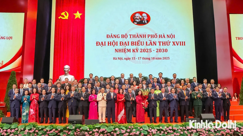 Đại hội đại biểu Đảng bộ Thành phố Hà Nội lần thứ XVIII, nhiệm kỳ 2025 - 2030 thành công tốt đẹp