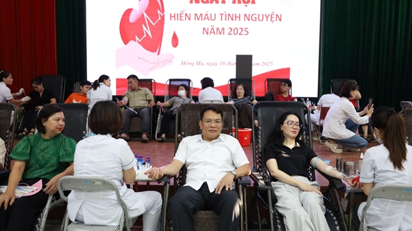 Phường Hồng Hà tổ chức Ngày hội Hiến máu tình nguyện năm 2025