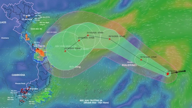 Thông tin về cơn bão với tên quốc tế là Fengshen đang hướng vào Biển Đông