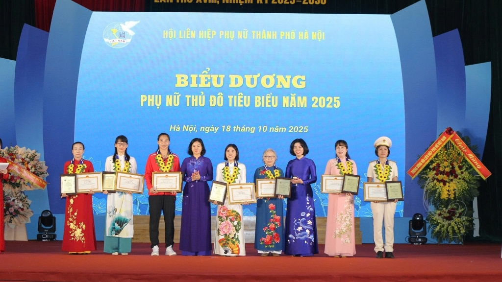 Vinh danh “Phụ nữ Thủ đô tiêu biểu” năm 2025