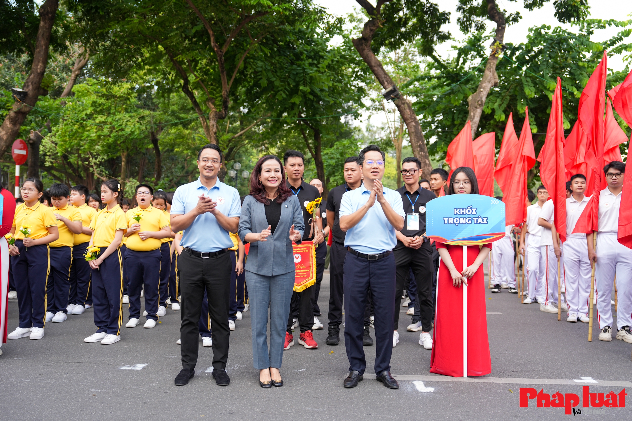 Toàn cảnh lễ khai mạc Đại hội Thể dục Thể thao phường Hoàn Kiếm lần thứ I năm 2025