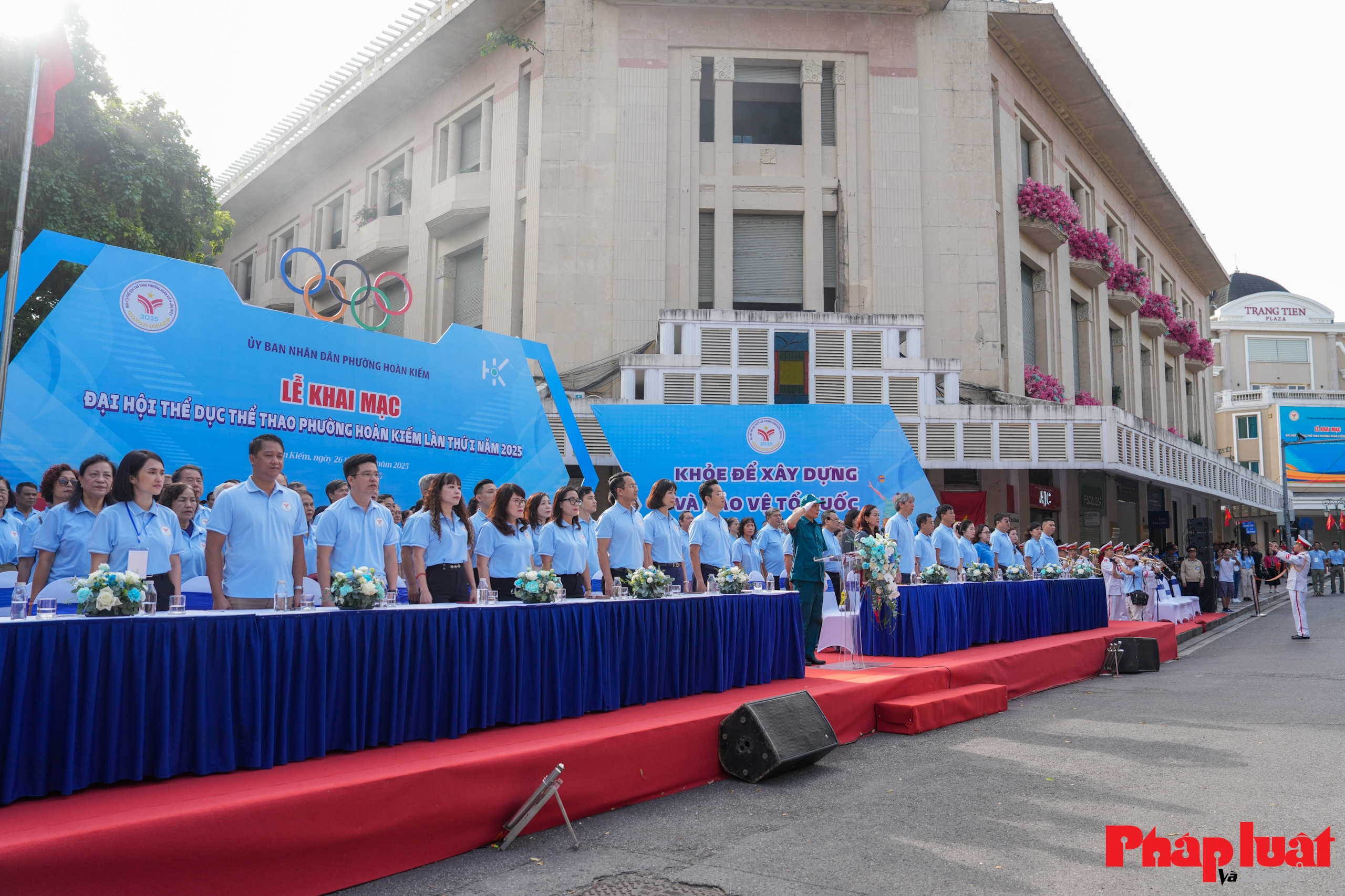 Toàn cảnh lễ khai mạc Đại hội Thể dục Thể thao phường Hoàn Kiếm lần thứ I năm 2025