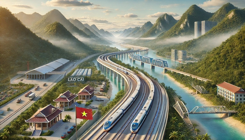 tuyến đường sắt Lào Cai - Hà Nội - Hải Phòng - Quảng Ninh.