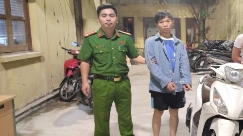 Nhanh chóng bắt giữ đối tượng trộm xe máy Honda Vision trên phố Quang Trung