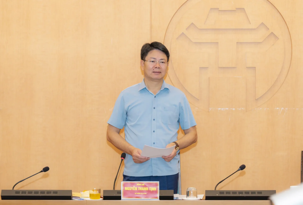 Thứ trưởng Bộ Tư pháp Nguyễn Thanh Tịnh phát biểu tại cuộc làm việc