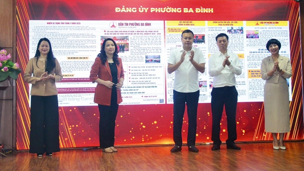 Phường Ba Đình ra mắt “Bản tin số”, cầu nối thông tin giữa chính quyền và Nhân dân