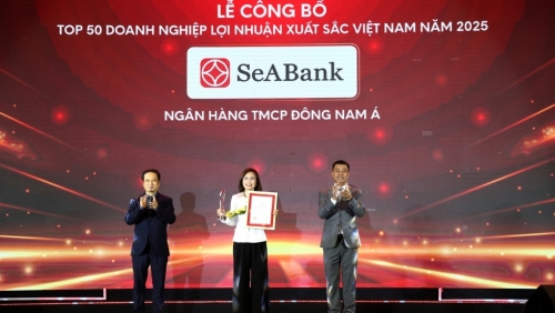 SeABank lần thứ 6 được vinh danh trong Top 50 doanh nghiệp có lợi nhuận xuất sắc nhất Việt Nam năm 2025