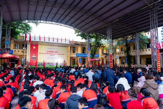 Hưởng ứng Ngày Pháp luật Việt Nam: lan tỏa tinh thần thượng tôn pháp luật trong học đường