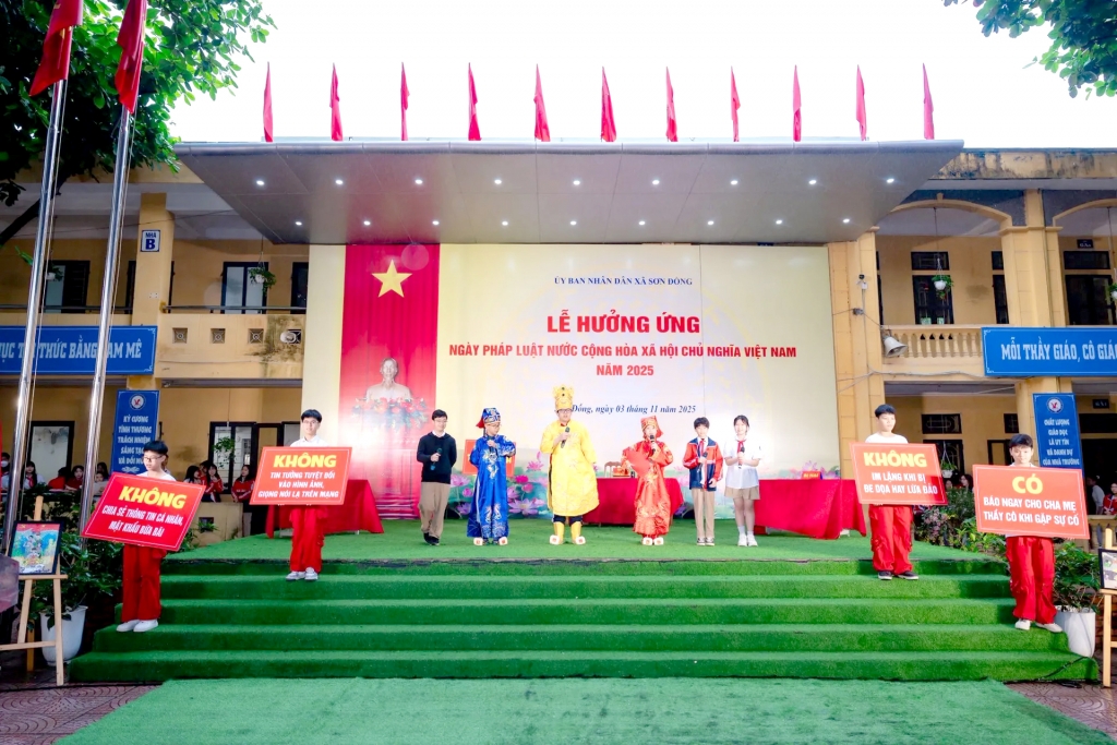 Hưởng ứng Ngày Pháp luật Việt Nam năm 2025: Nhiều hoạt động sôi nổi, thiết thực