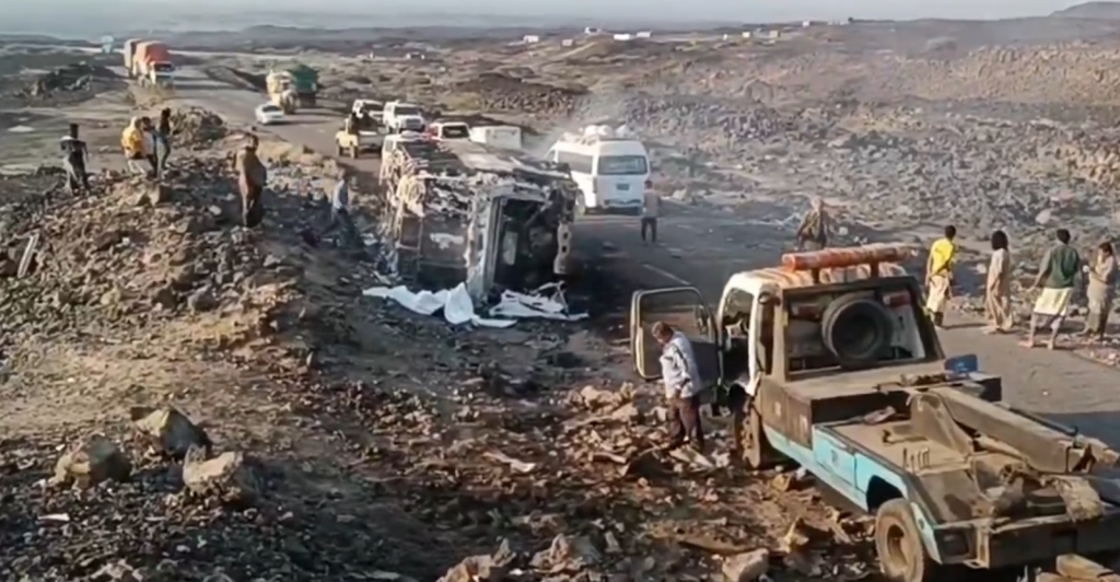 Hiện trường vụ tai nạn. Ảnh chụp màn hình Hiện trường vụ tai nạn. Ảnh chụp màn hình