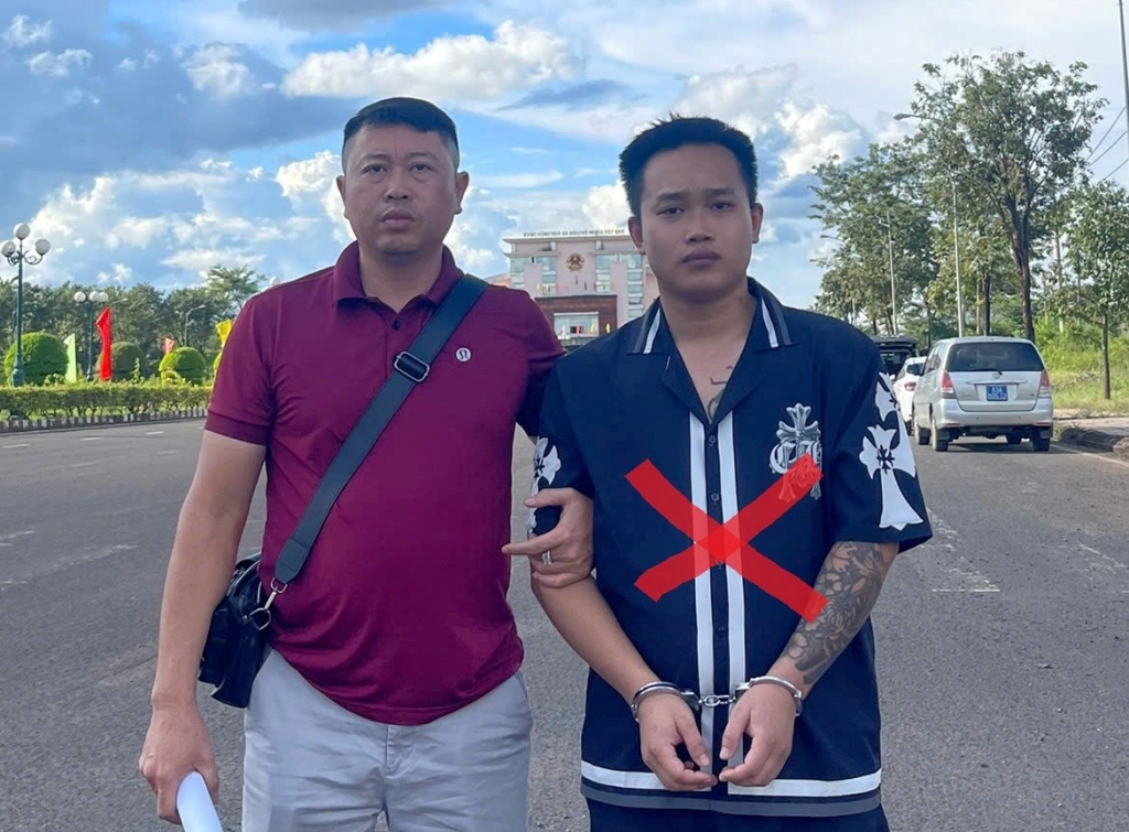 Đối tượng Nguyễn Văn Bắc (đánh dấu x). Ảnh: CQCA Đối tượng Nguyễn Văn Bắc (đánh dấu x). Ảnh: CQCA